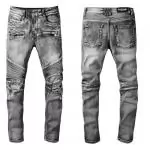 balmain jeans biker discount bm gray